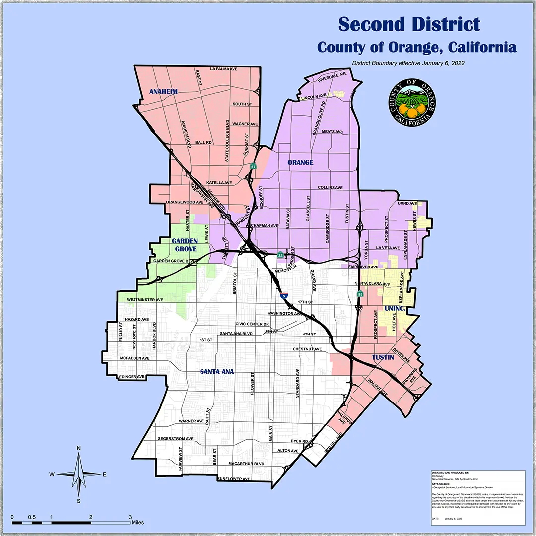 Second District, County Of Orange, California